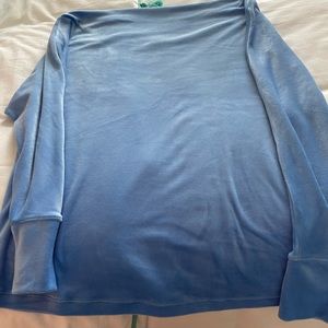 Ladies Lilly Pulitzer off the shoulder velour top